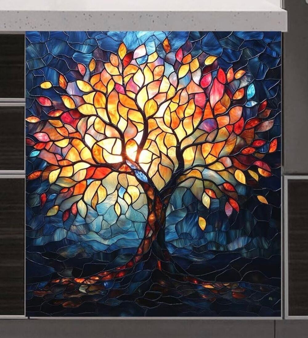 Stained Glass Tree of Life Dishwasher Magnetic